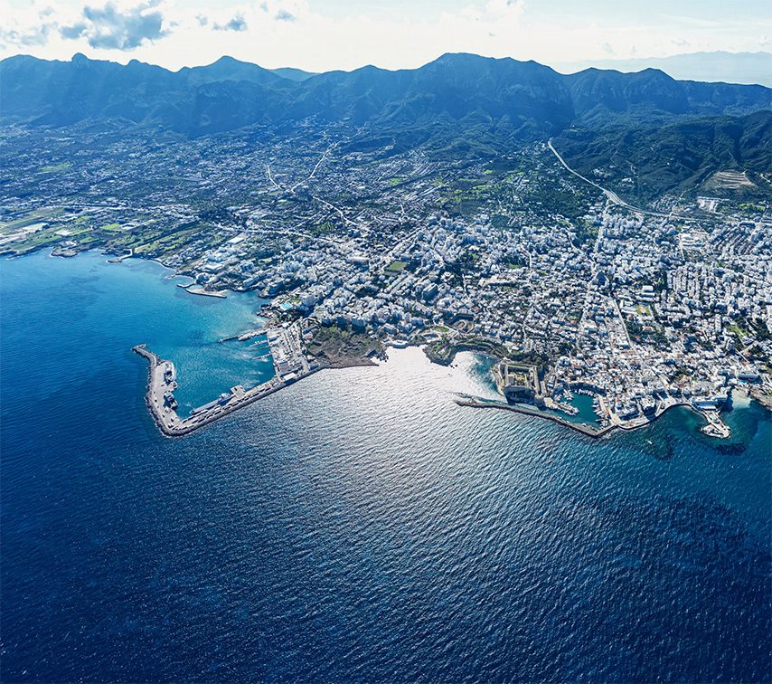 Kyrenia view with drone